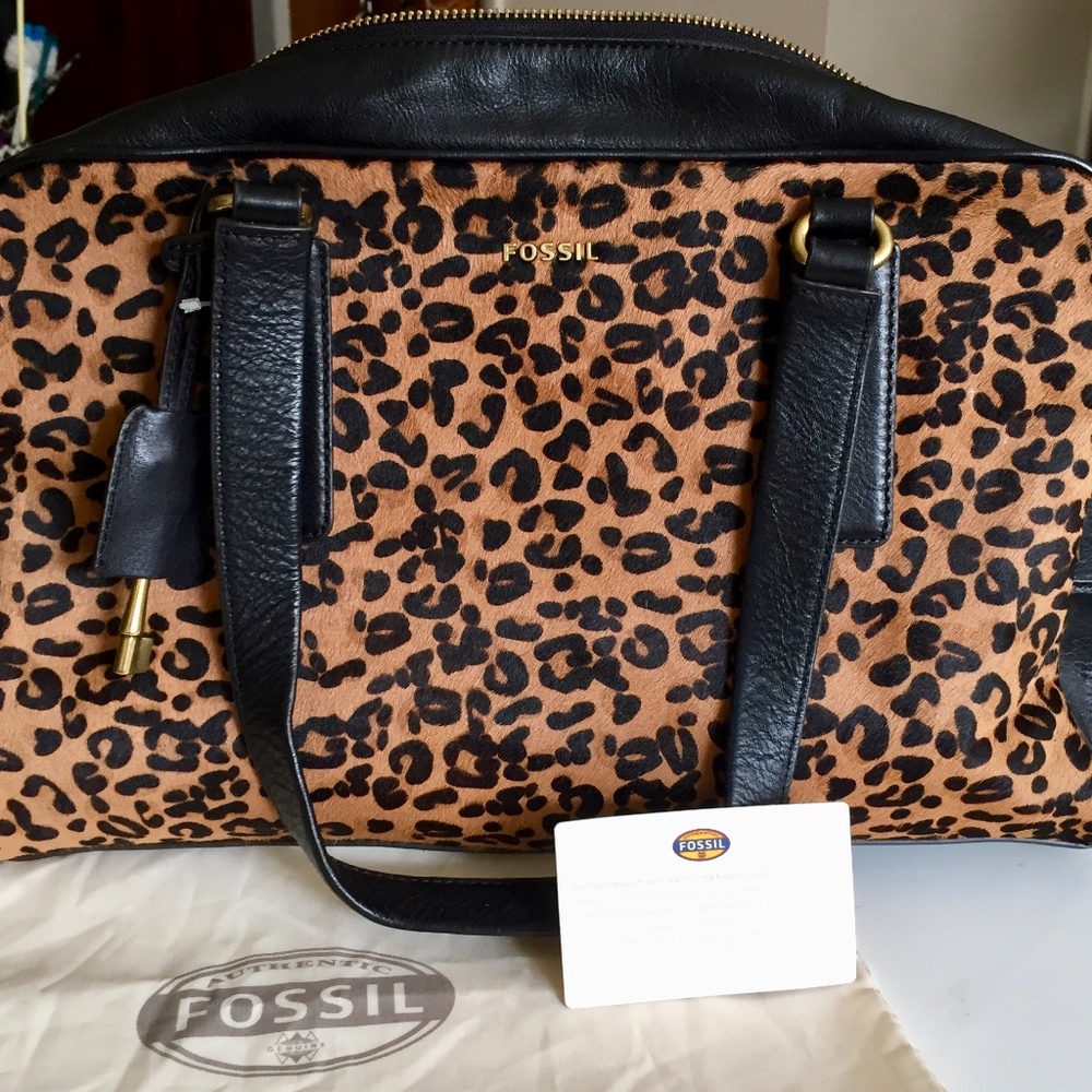 Fossil Memoir Biography Satchel Handbag